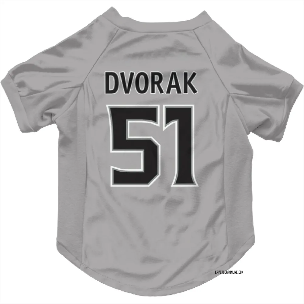 Los Angeles Kings Jakub Dvorak Gray Pet Jersey for Dog & Cat