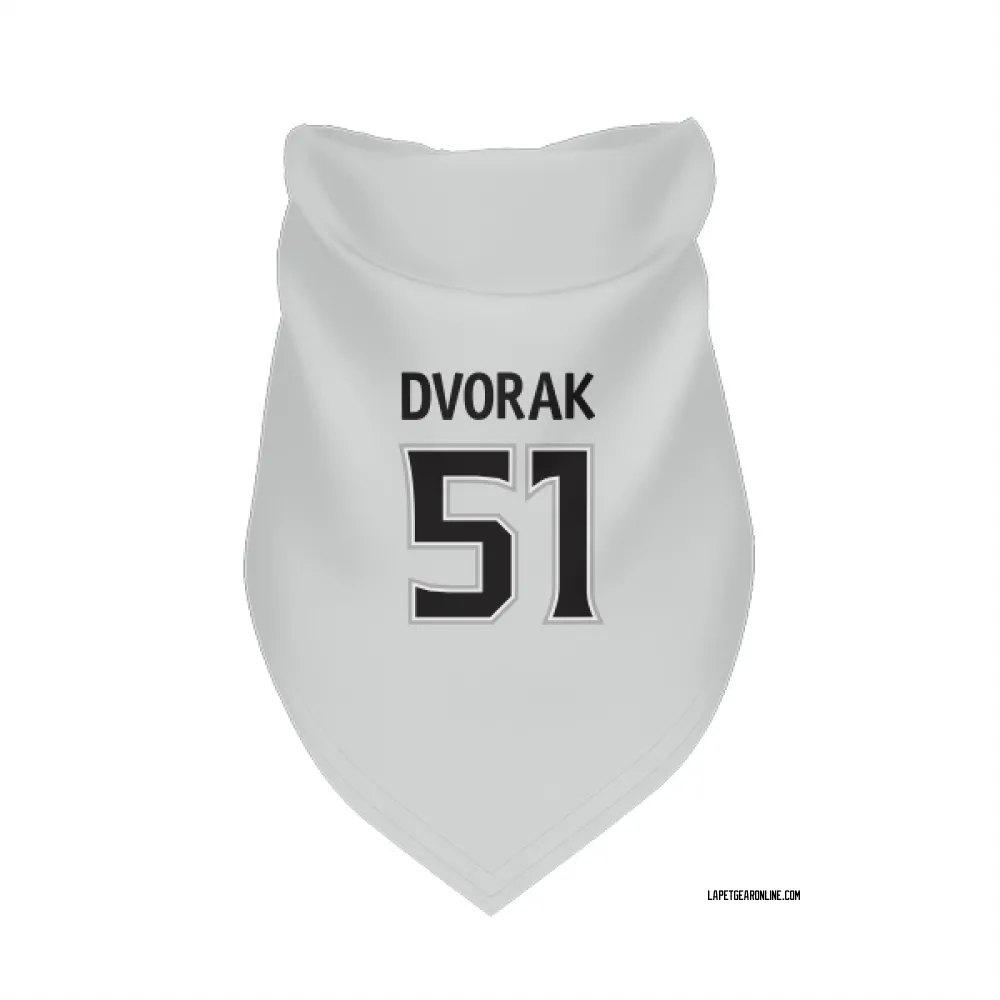 Los Angeles Kings Jakub Dvorak White Pet Bandana for Dog & Cat
