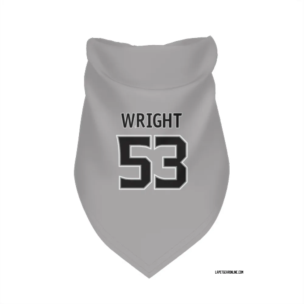 Los Angeles Kings Jared Wright Gray Pet Bandana for Dog & Cat