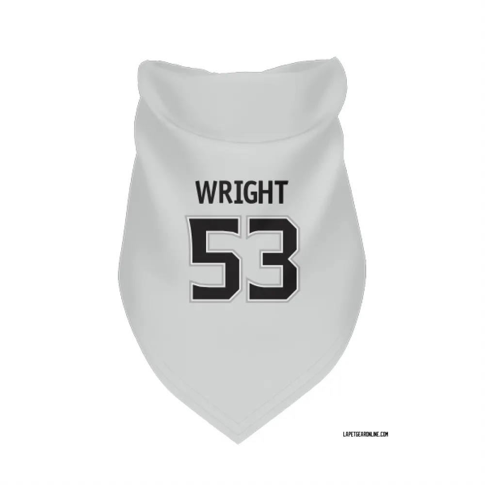 Los Angeles Kings Jared Wright White Pet Bandana for Dog & Cat