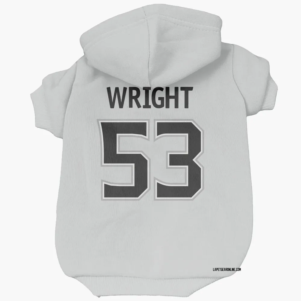 Los Angeles Kings Jared Wright White Pet Hoodie for Dog & Cat