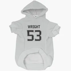 Los Angeles Kings Jared Wright White Pet Hoodie for Dog & Cat