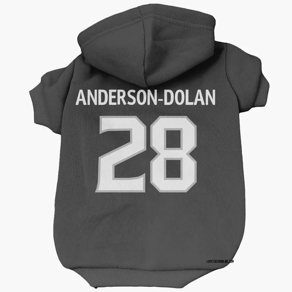 Los Angeles Kings Jaret Anderson-Dolan Black Pet Hoodie for Dog & Cat
