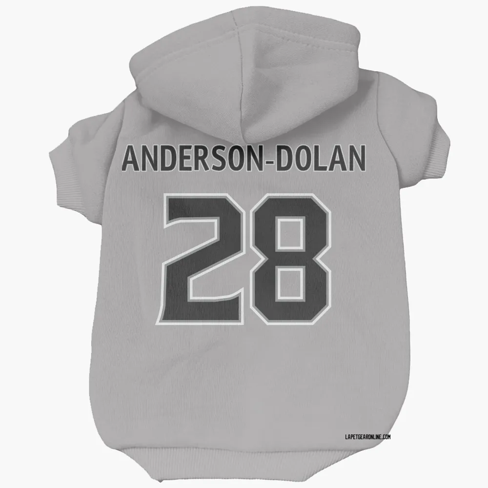 Los Angeles Kings Jaret Anderson-Dolan Gray Pet Hoodie for Dog & Cat