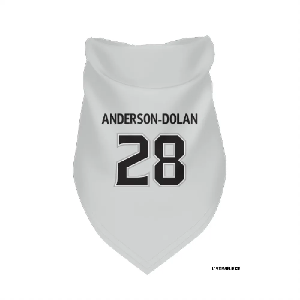 Los Angeles Kings Jaret Anderson-Dolan White Pet Bandana for Dog & Cat