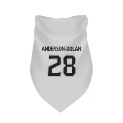 Los Angeles Kings Jaret Anderson-Dolan White Pet Bandana for Dog & Cat