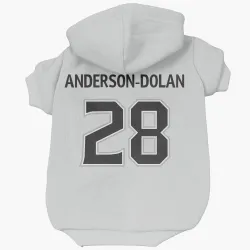 Los Angeles Kings Jaret Anderson-Dolan White Pet Hoodie for Dog & Cat