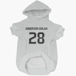 Los Angeles Kings Jaret Anderson-Dolan White Pet Hoodie for Dog & Cat