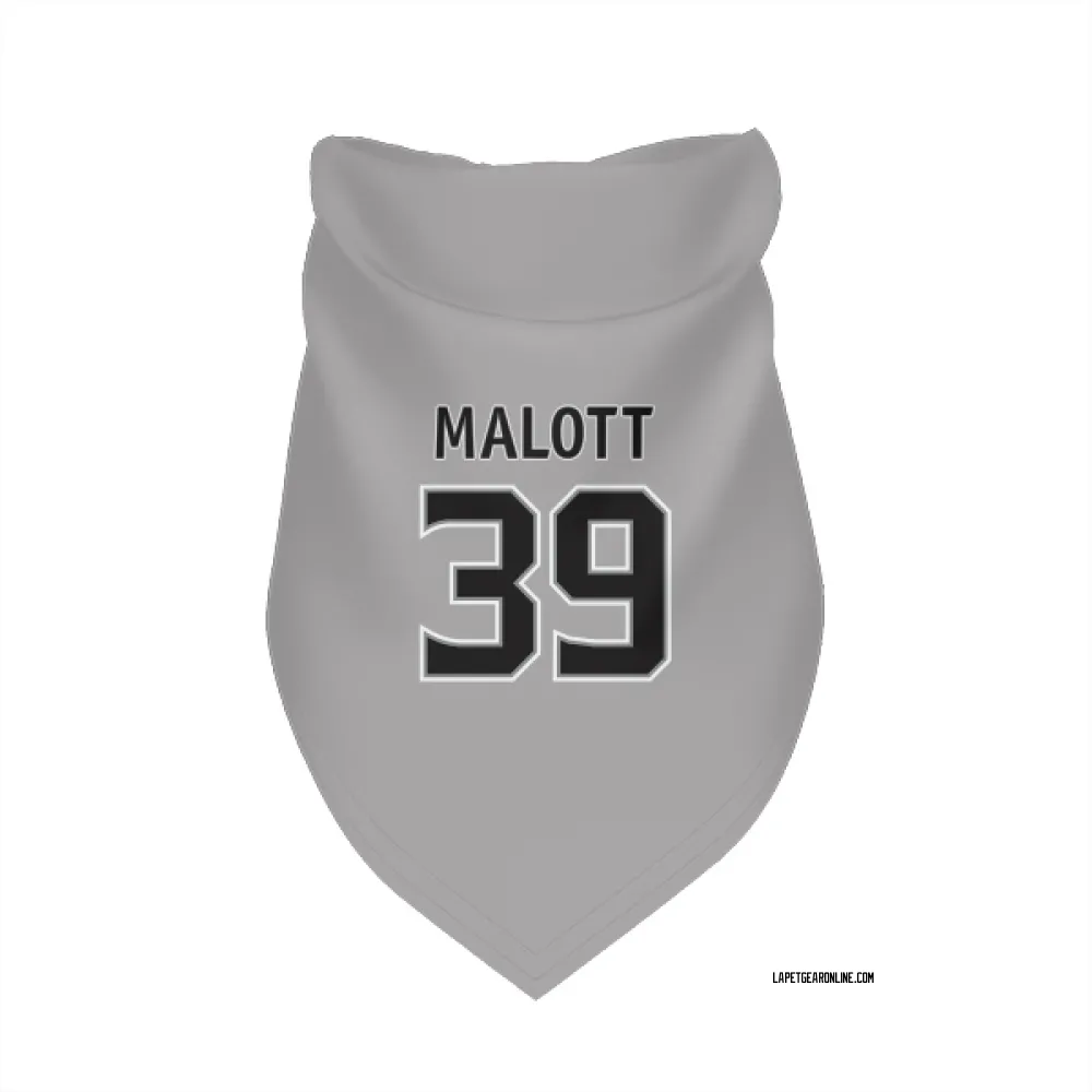 Los Angeles Kings Jeff Malott Gray Pet Bandana for Dog & Cat