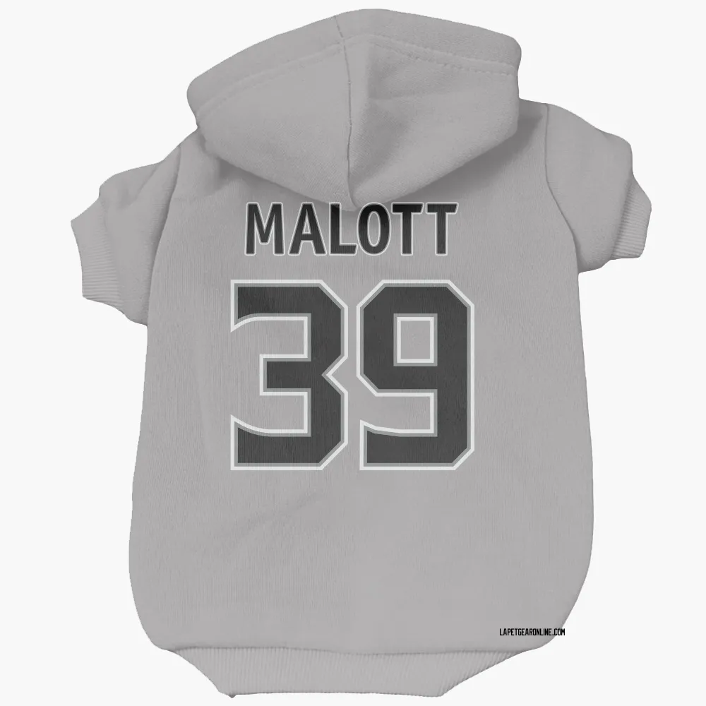 Los Angeles Kings Jeff Malott Gray Pet Hoodie for Dog & Cat