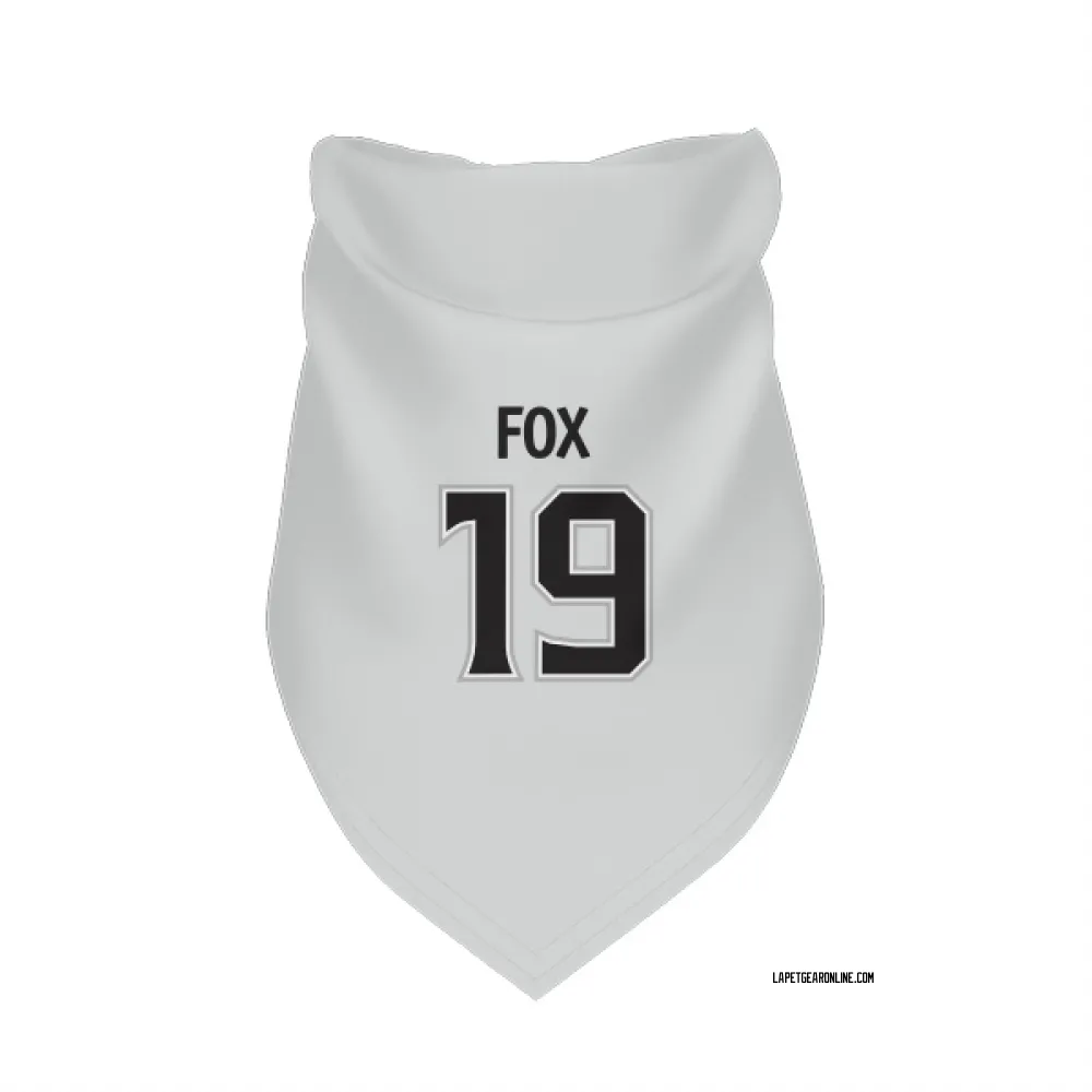 Los Angeles Kings Jim Fox White Pet Bandana for Dog & Cat