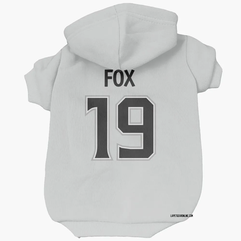 Los Angeles Kings Jim Fox White Pet Hoodie for Dog & Cat
