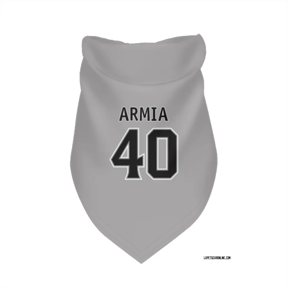 Los Angeles Kings Joel Armia Gray Pet Bandana for Dog & Cat