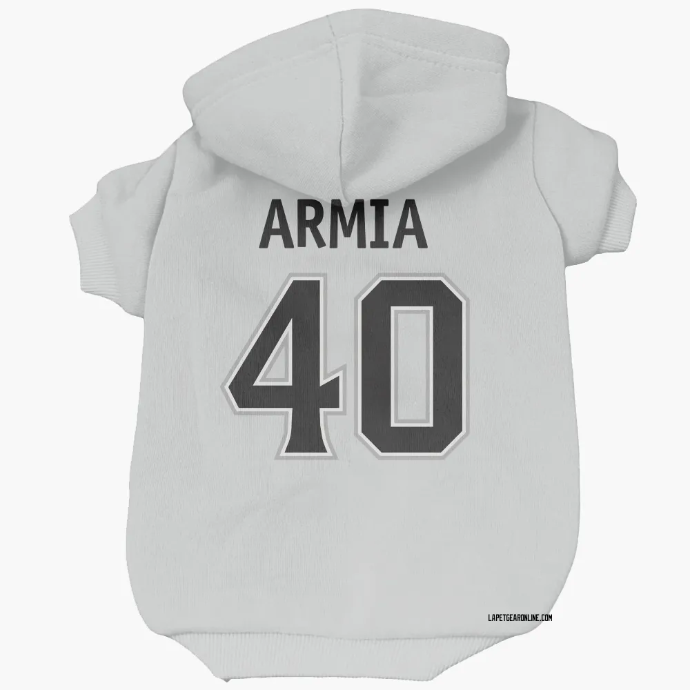Los Angeles Kings Joel Armia White Pet Hoodie for Dog & Cat