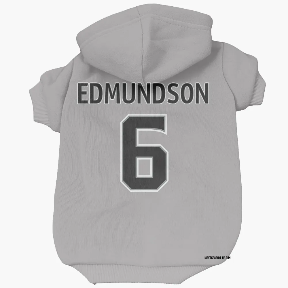 Los Angeles Kings Joel Edmundson Gray Pet Hoodie for Dog & Cat