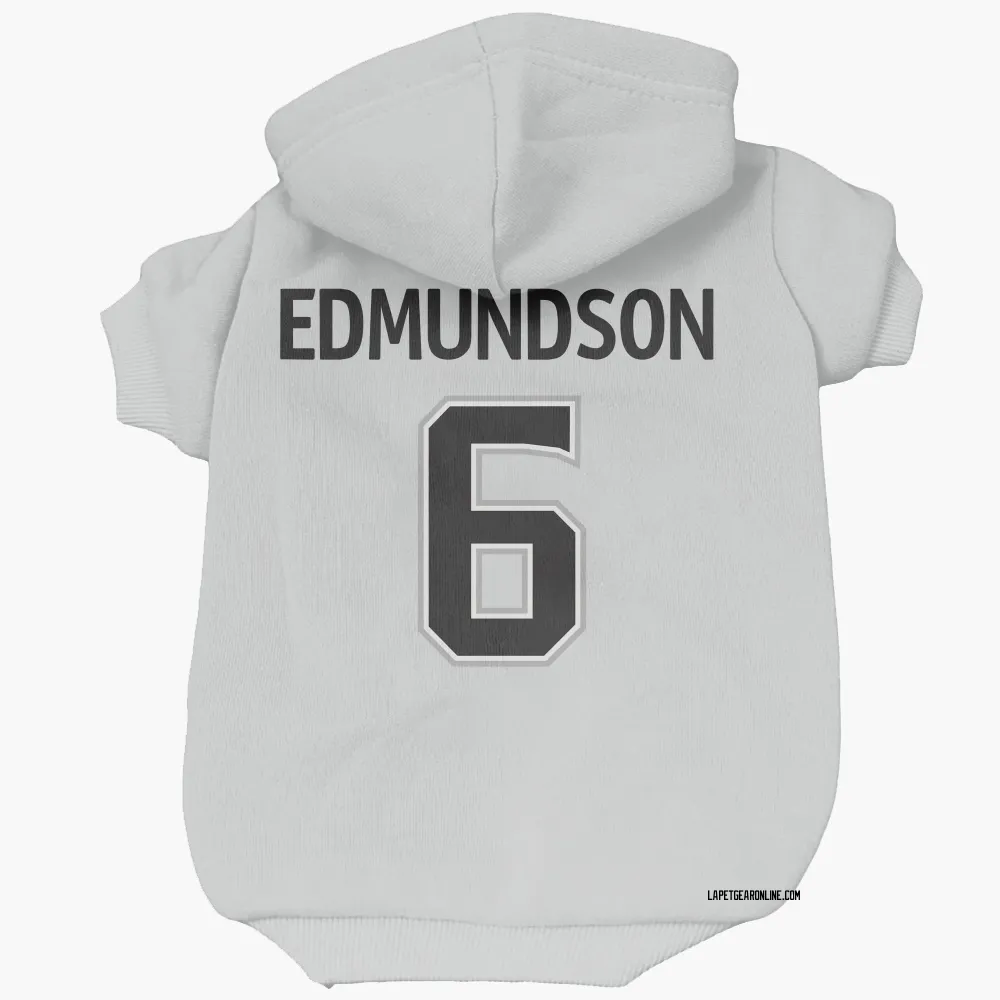 Los Angeles Kings Joel Edmundson White Pet Hoodie for Dog & Cat