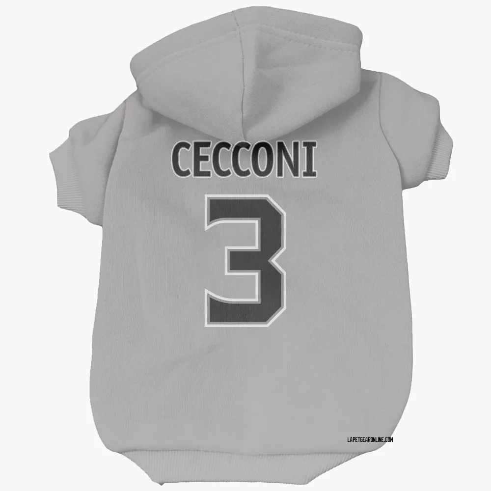 Los Angeles Kings Joseph Cecconi Gray Pet Hoodie for Dog & Cat