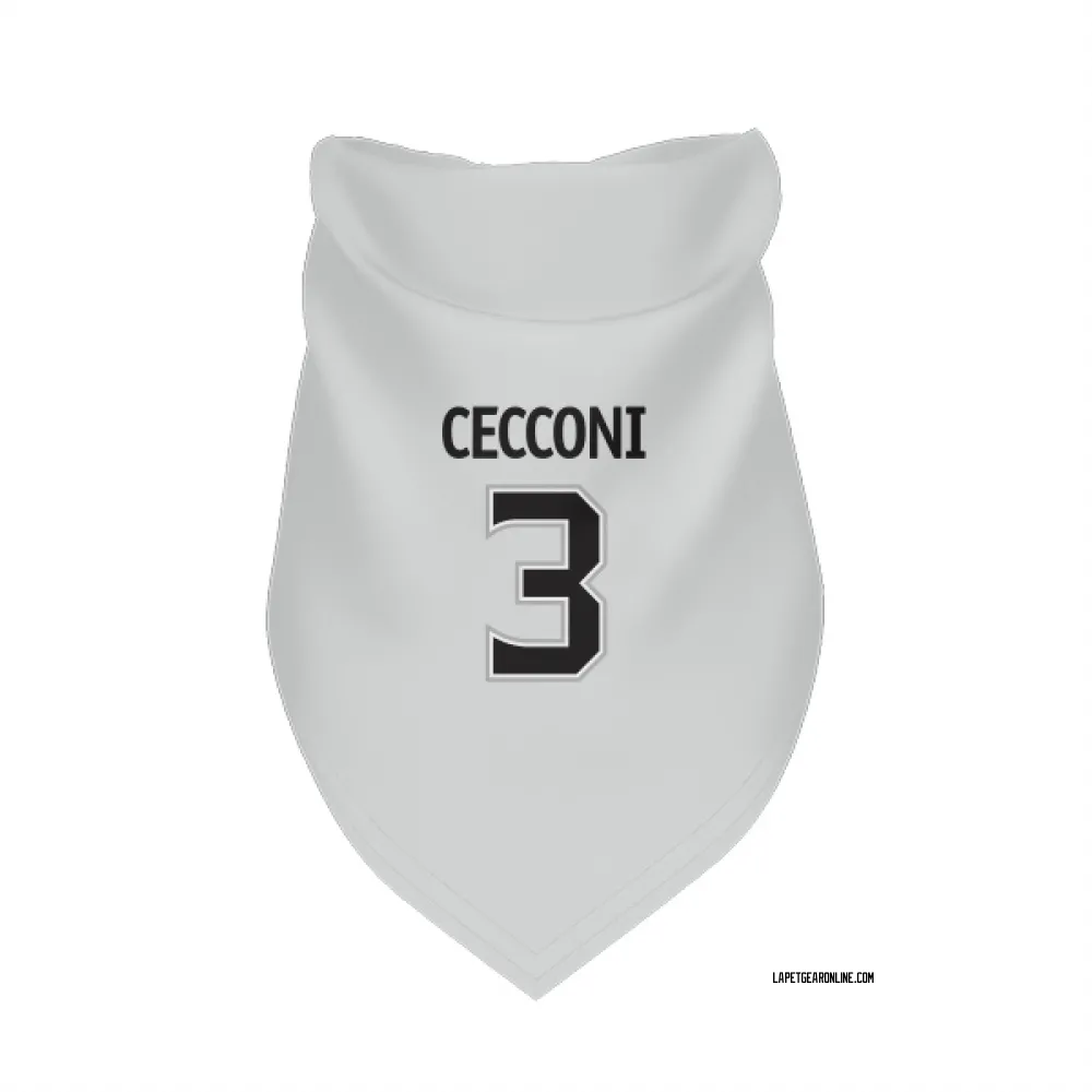 Los Angeles Kings Joseph Cecconi White Pet Bandana for Dog & Cat