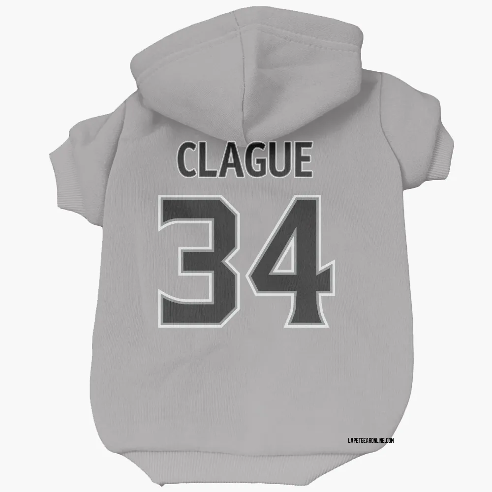 Los Angeles Kings Kale Clague Gray Pet Hoodie for Dog & Cat