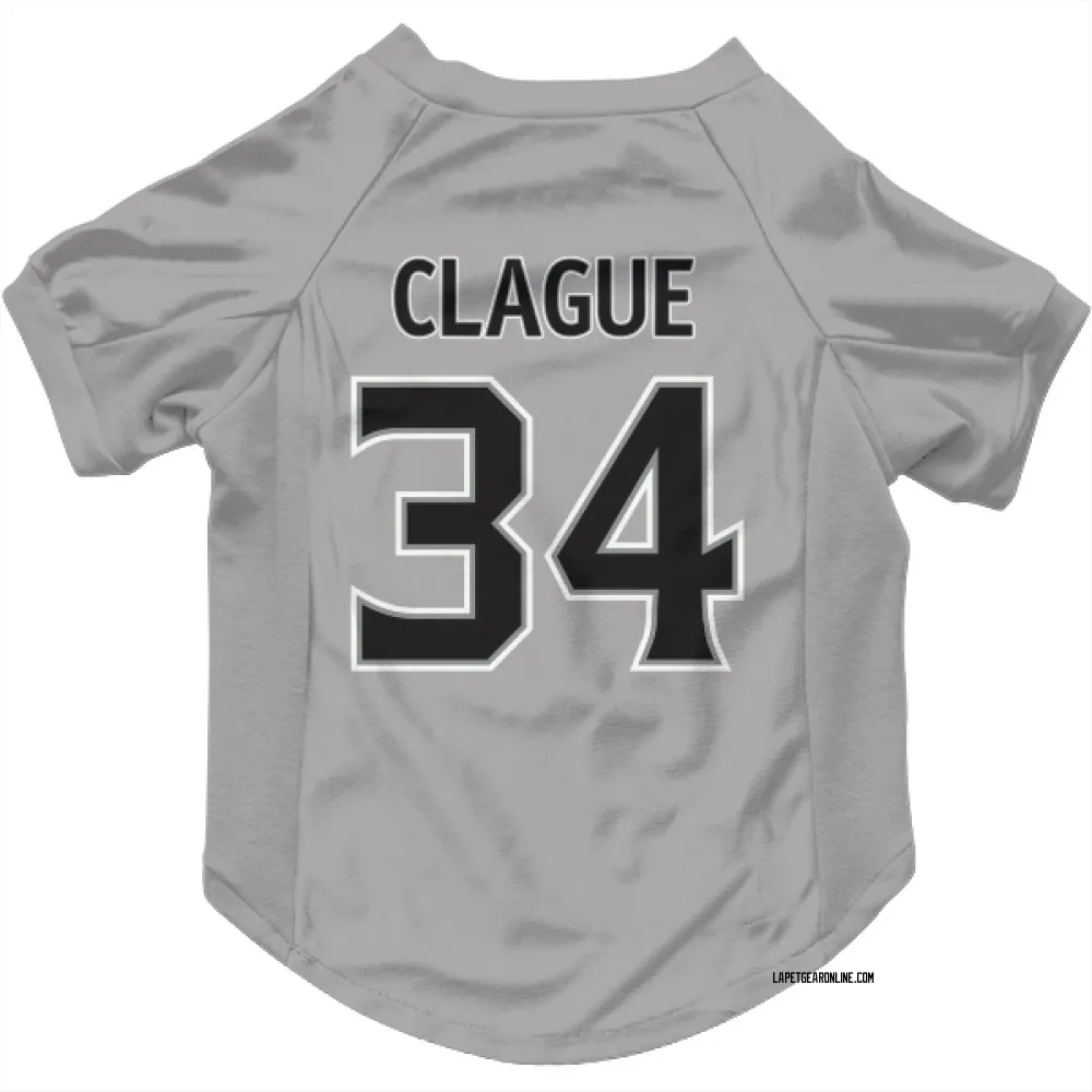 Los Angeles Kings Kale Clague Gray Pet Jersey for Dog & Cat