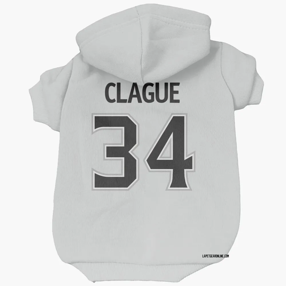 Los Angeles Kings Kale Clague White Pet Hoodie for Dog & Cat