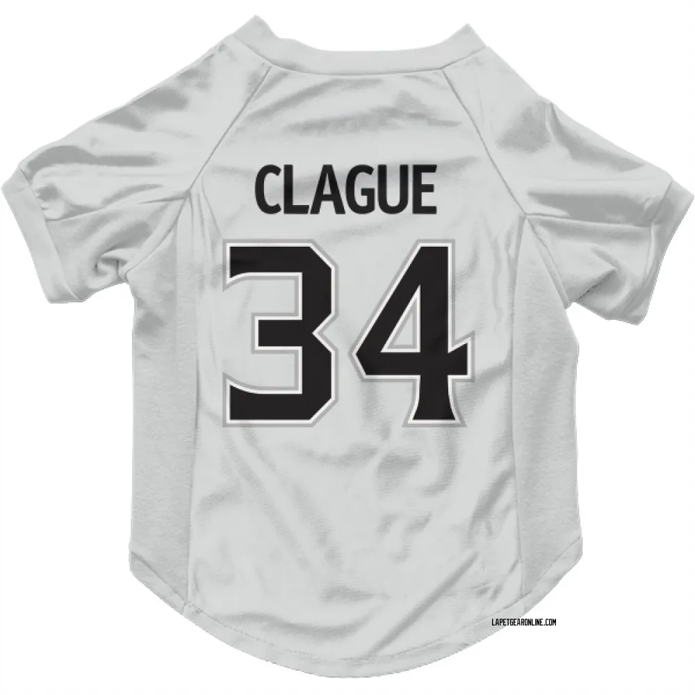 Los Angeles Kings Kale Clague White Pet Jersey for Dog & Cat