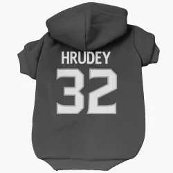 Los Angeles Kings Kelly Hrudey Black Pet Hoodie for Dog & Cat