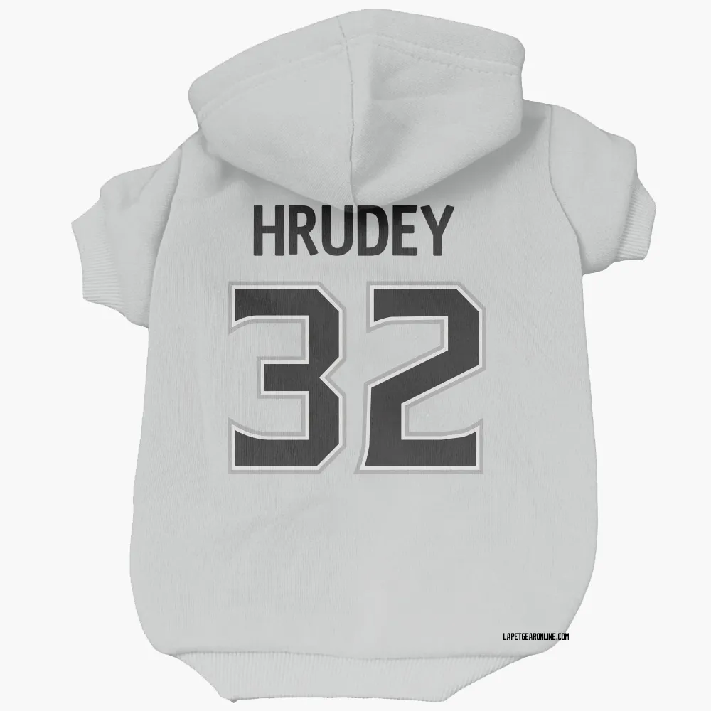 Los Angeles Kings Kelly Hrudey White Pet Hoodie for Dog & Cat
