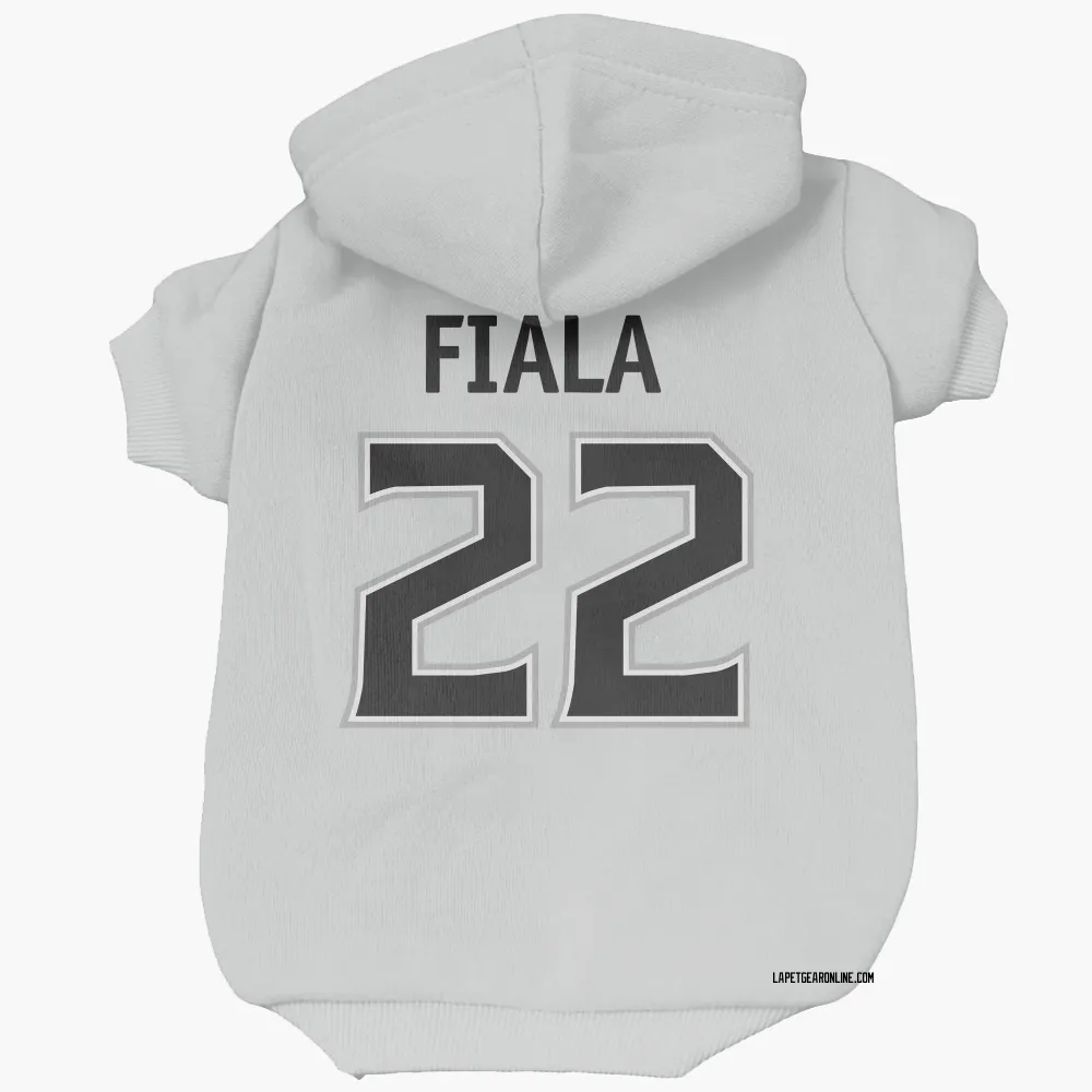 Los Angeles Kings Kevin Fiala White Pet Hoodie for Dog & Cat