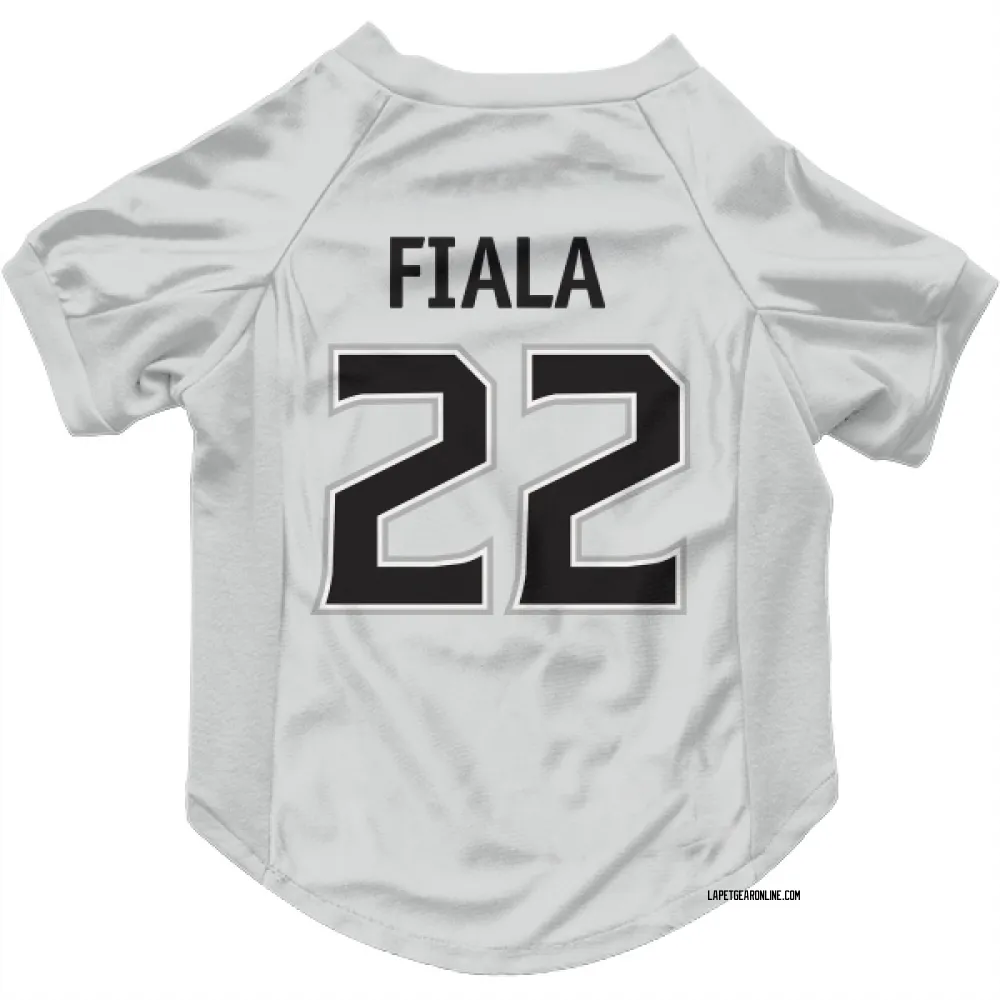 Los Angeles Kings Kevin Fiala White Pet Jersey for Dog & Cat