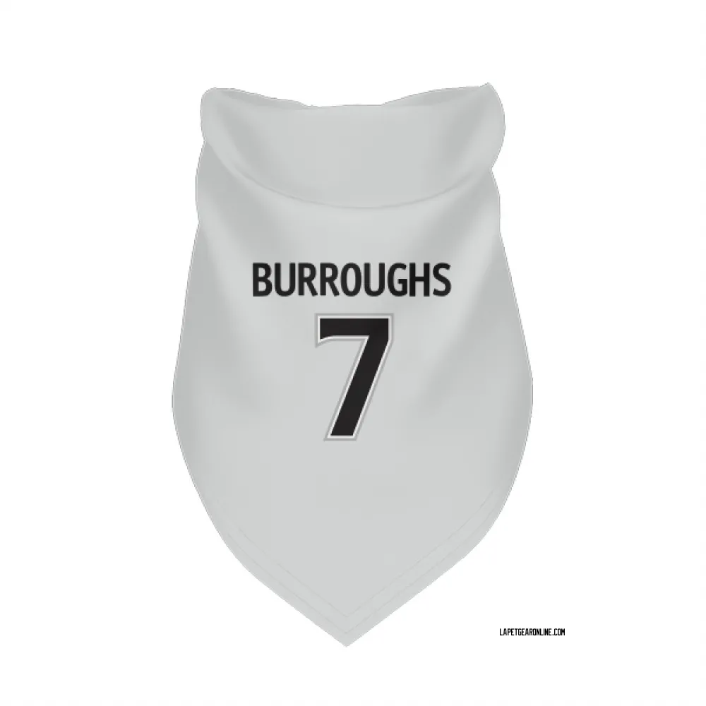 Los Angeles Kings Kyle Burroughs White Pet Bandana for Dog & Cat