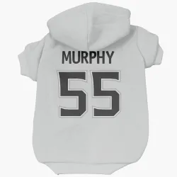 Los Angeles Kings Larry Murphy White Pet Hoodie for Dog & Cat