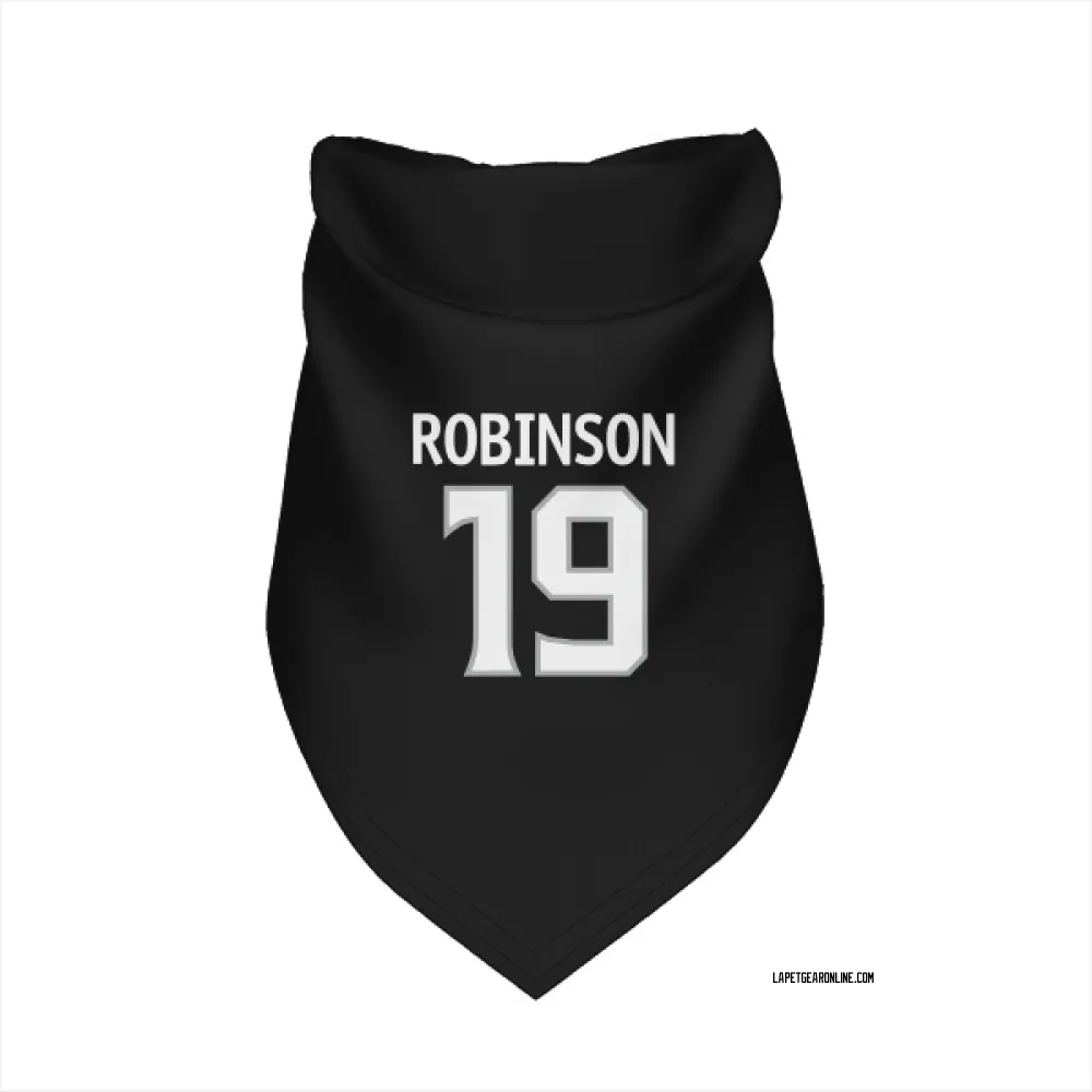 Los Angeles Kings Larry Robinson Black Pet Bandana for Dog & Cat