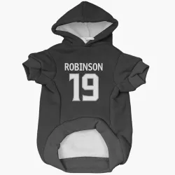Los Angeles Kings Larry Robinson Black Pet Hoodie for Dog & Cat