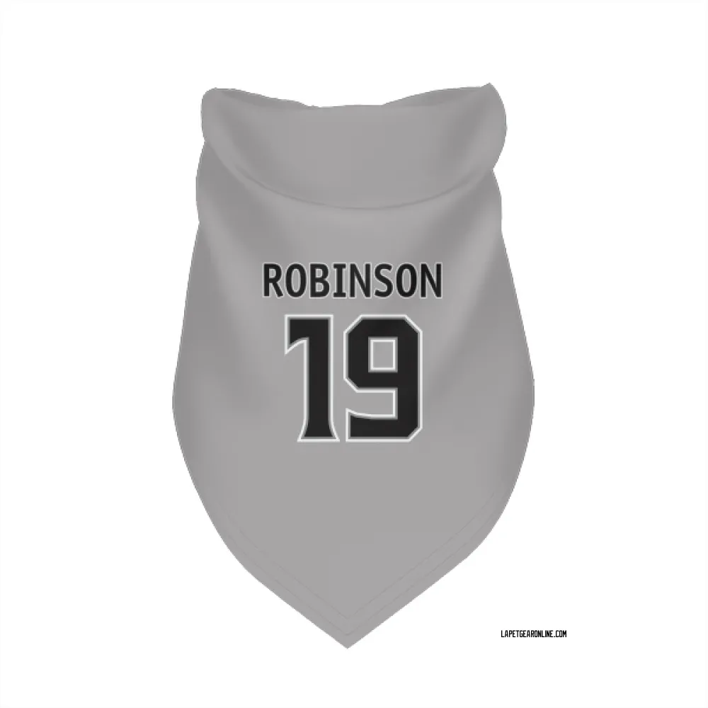 Los Angeles Kings Larry Robinson Gray Pet Bandana for Dog & Cat