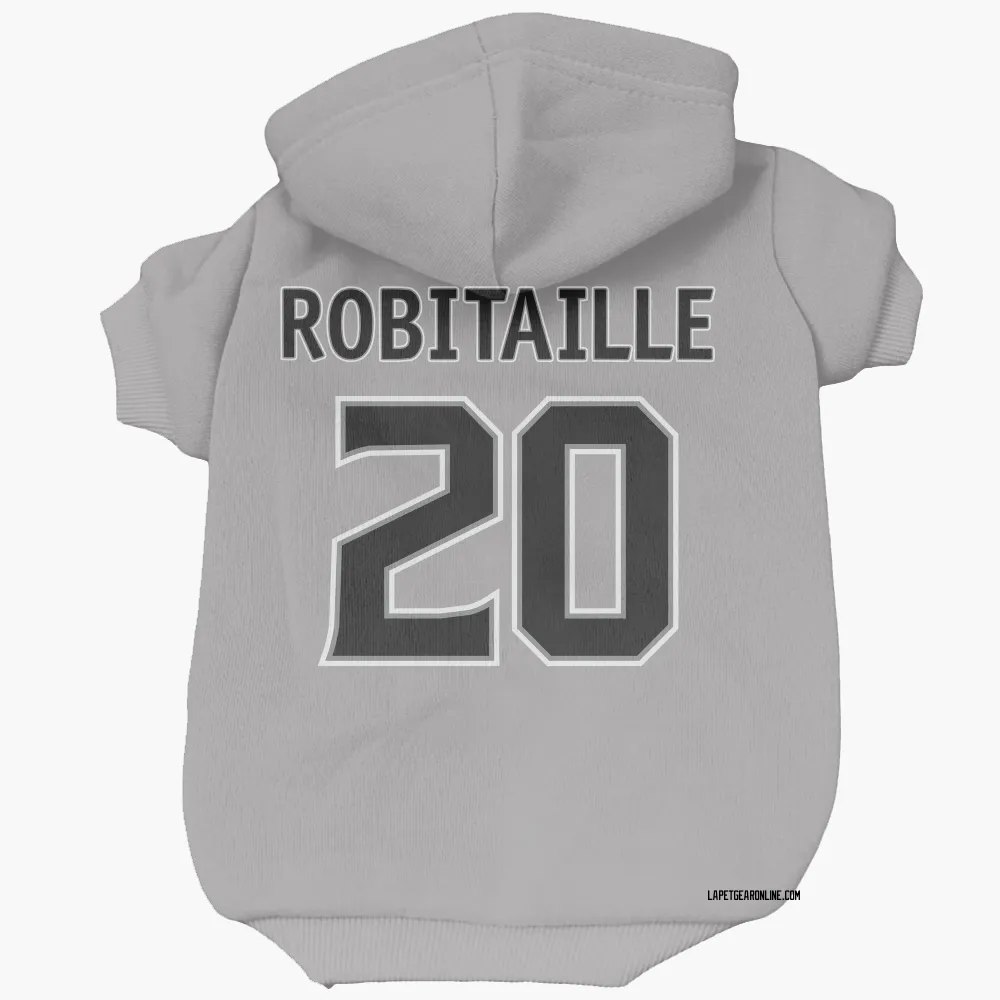 Los Angeles Kings Luc Robitaille Gray Pet Hoodie for Dog & Cat