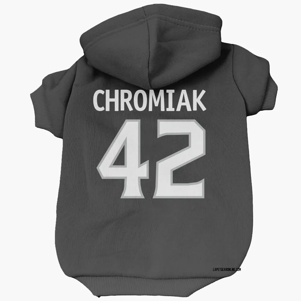 Los Angeles Kings Martin Chromiak Black Pet Hoodie for Dog & Cat