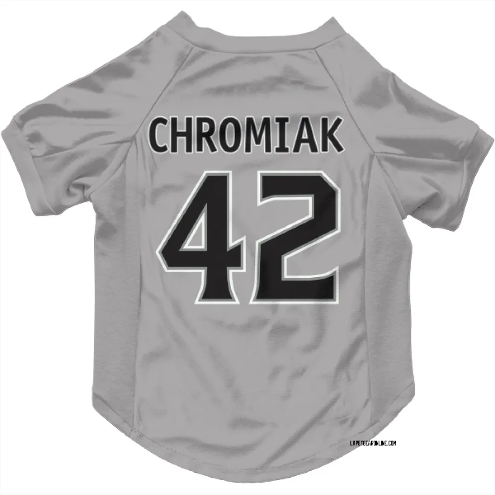 Los Angeles Kings Martin Chromiak Gray Pet Jersey for Dog & Cat