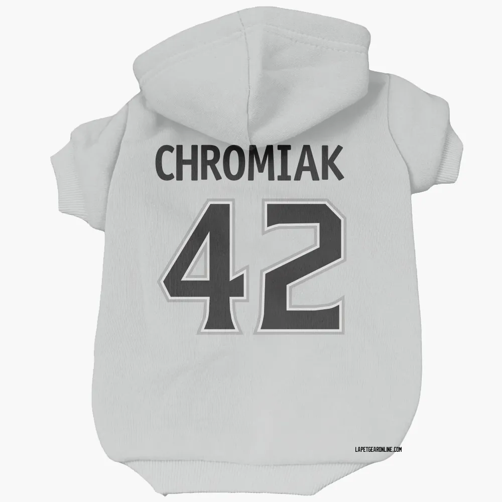 Los Angeles Kings Martin Chromiak White Pet Hoodie for Dog & Cat