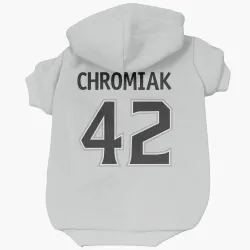 Los Angeles Kings Martin Chromiak White Pet Hoodie for Dog & Cat