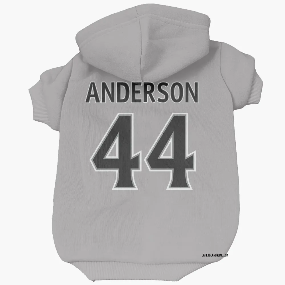 Los Angeles Kings Mikey Anderson Gray Pet Hoodie for Dog & Cat