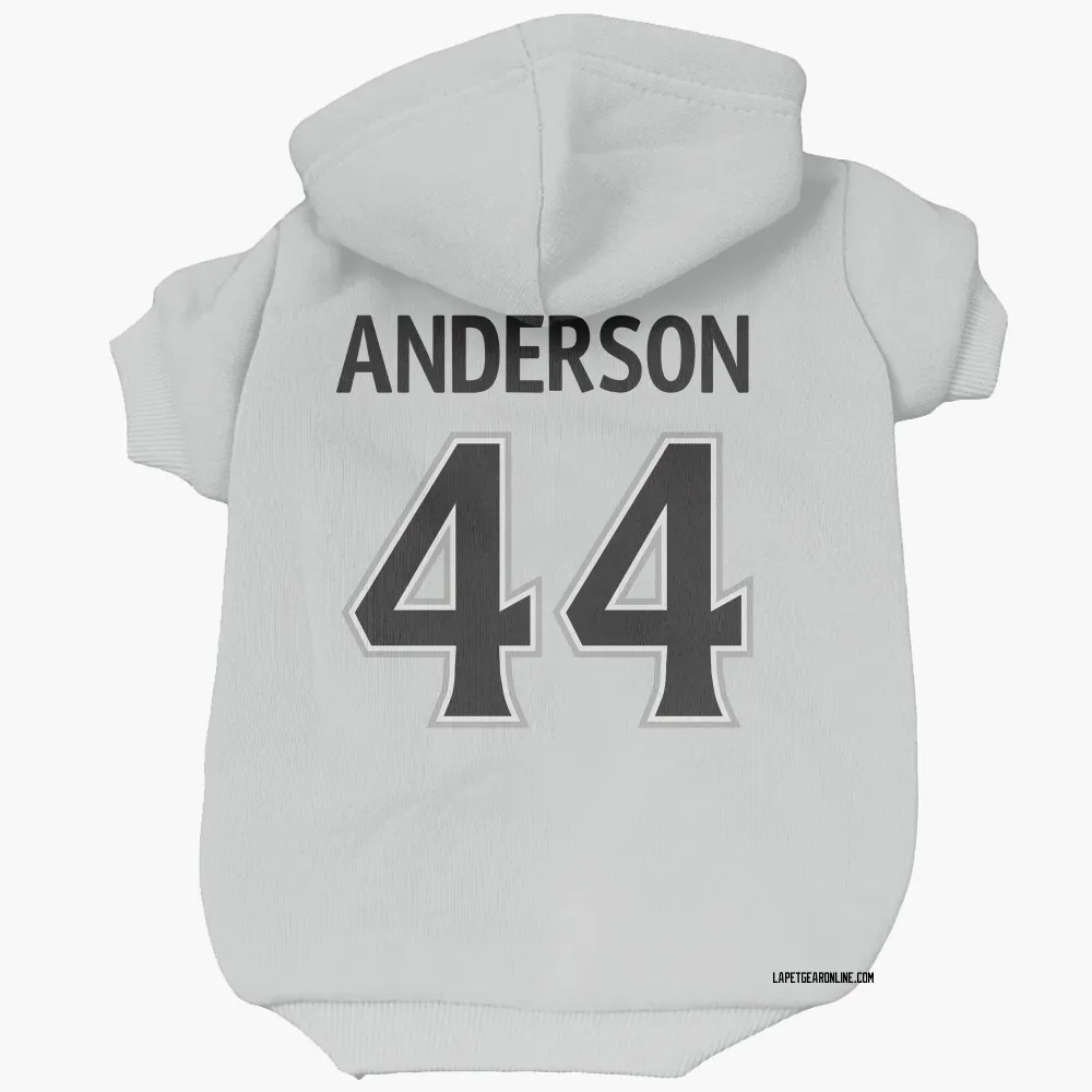 Los Angeles Kings Mikey Anderson White Pet Hoodie for Dog & Cat