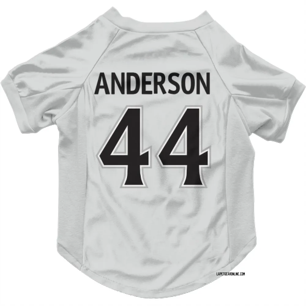 Los Angeles Kings Mikey Anderson White Pet Jersey for Dog & Cat