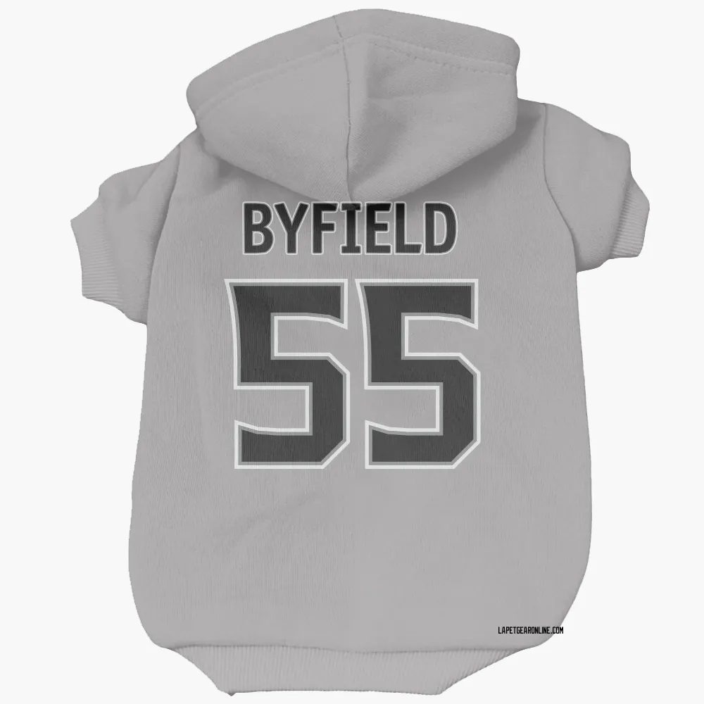Los Angeles Kings Quinton Byfield Gray Pet Hoodie for Dog & Cat