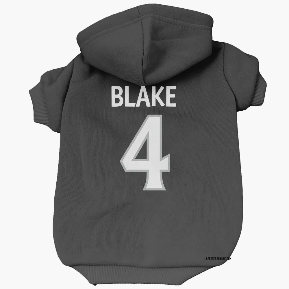 Los Angeles Kings Rob Blake Black Pet Hoodie for Dog & Cat