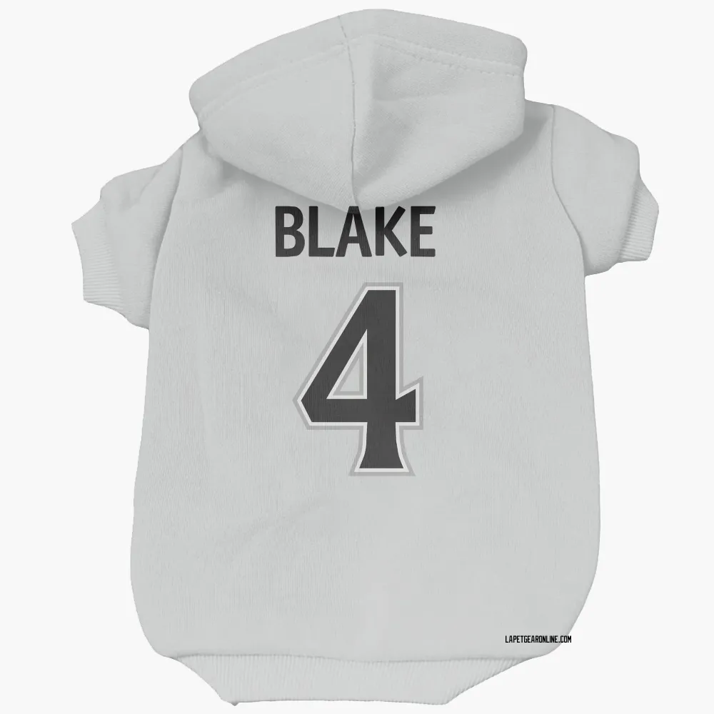 Los Angeles Kings Rob Blake White Pet Hoodie for Dog & Cat