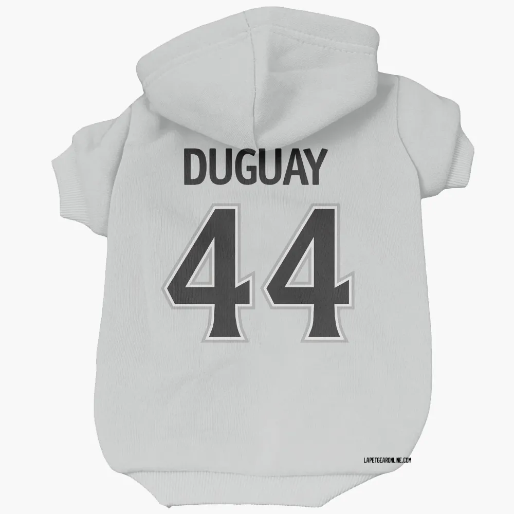 Los Angeles Kings Ron Duguay White Pet Hoodie for Dog & Cat