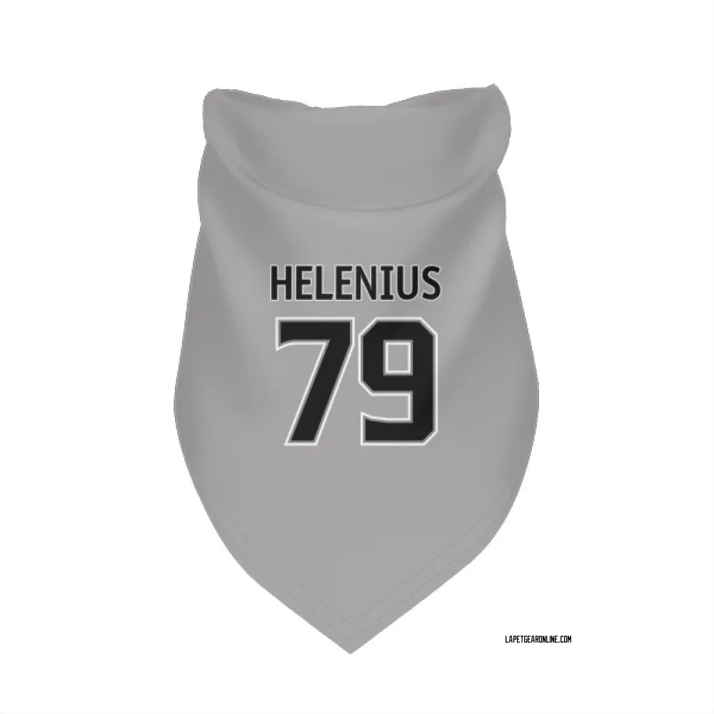 Los Angeles Kings Samuel Helenius Gray Pet Bandana for Dog & Cat