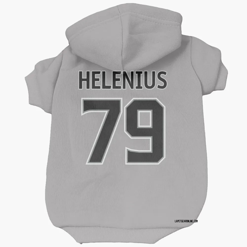 Los Angeles Kings Samuel Helenius Gray Pet Hoodie for Dog & Cat