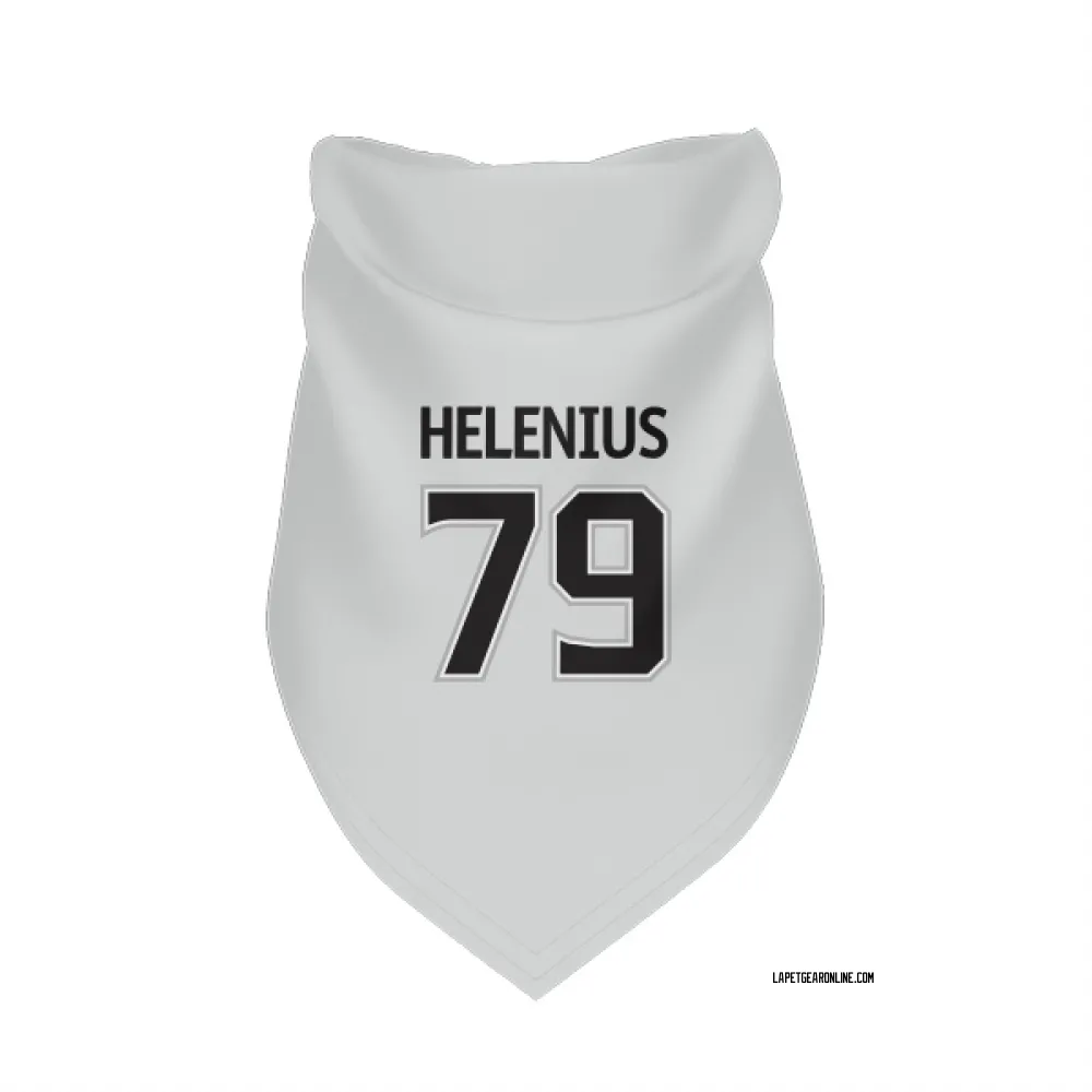 Los Angeles Kings Samuel Helenius White Pet Bandana for Dog & Cat